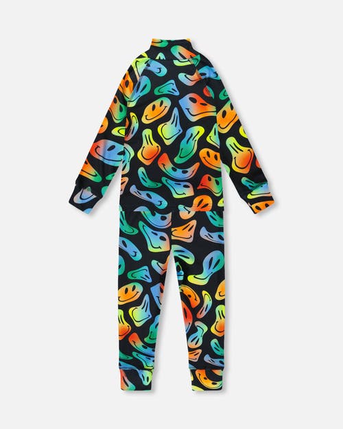 Deux Par Deux Boy Two-piece Thermal Underwear Set In Multi