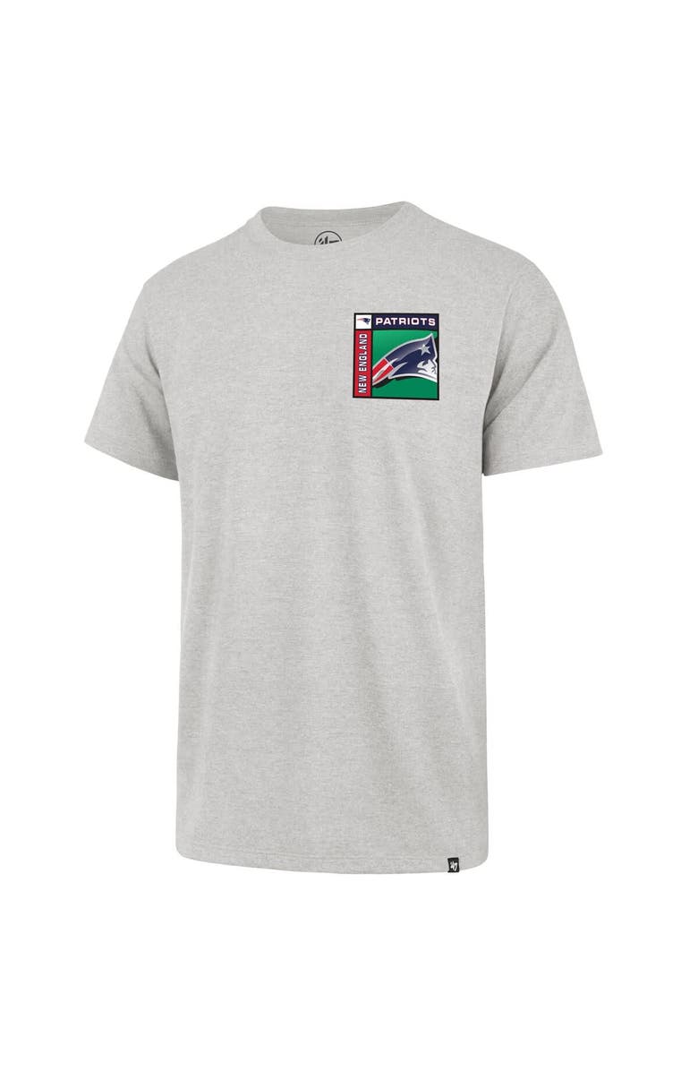 '47 Men's '47  Gray New England Patriots Chrome Plate Franklin T-Shirt, Alternate, color, Gray