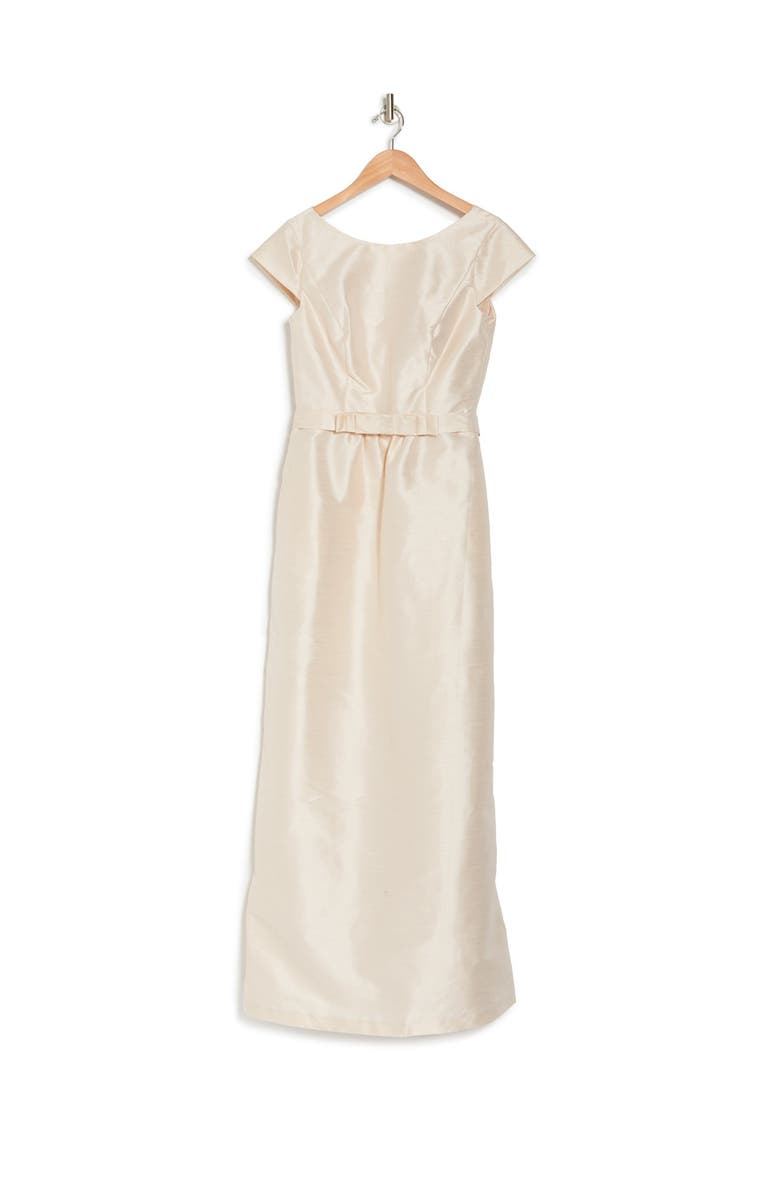 Alfred Sung Cap Sleeve A-Line Gown, Alternate, color,