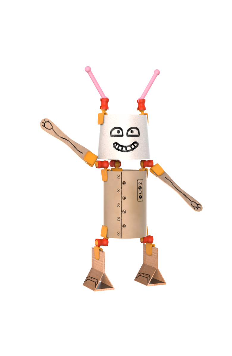 Oddy Arts and Crafts Robot Building Kit, Alternate, color, NO COLOR