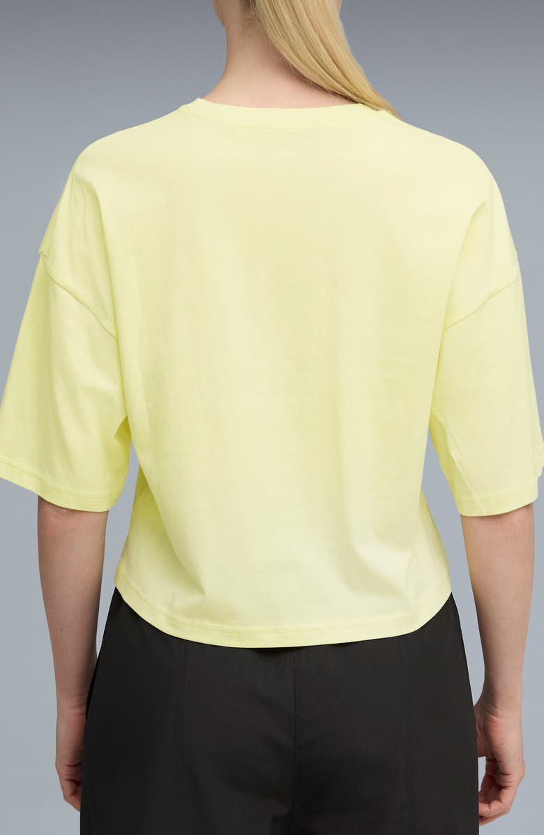 PUMA Wardrobe Essential Oversize T-Shirt, Alternate, color, Gold Moon