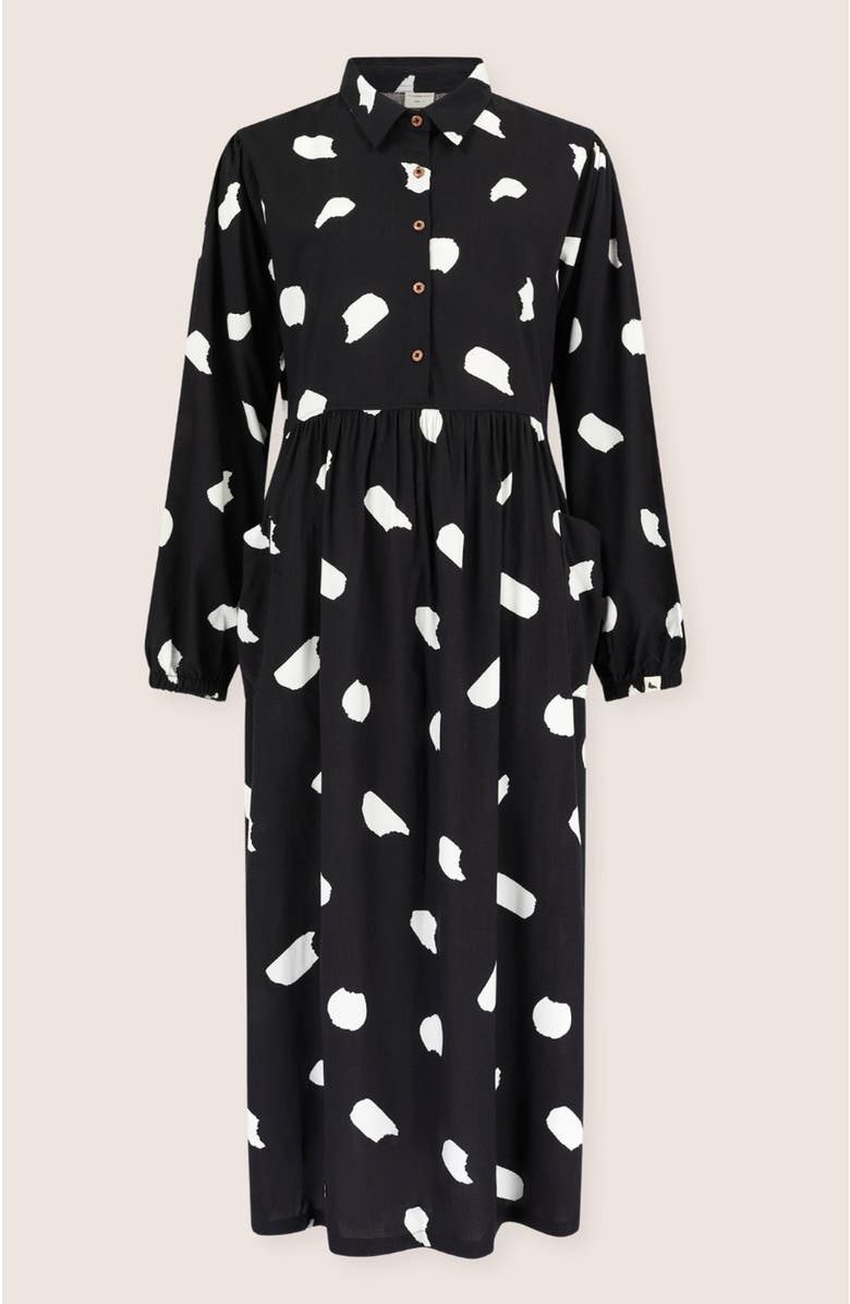 Turtledove London Organic Cotton Magda Print Long Sleeve Midi Dress, Alternate, color, 