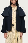 Nocturne Hooded Short Trench Jacket