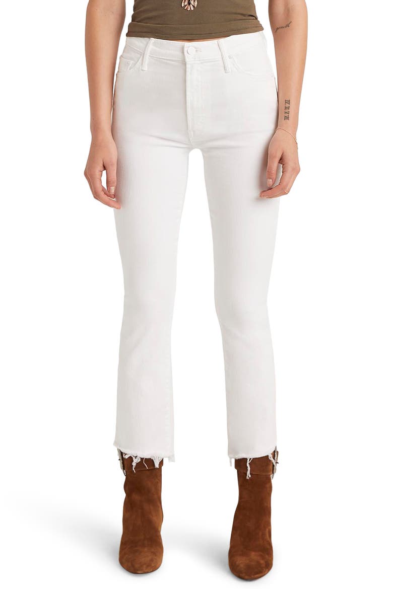 Insider High Waist Crop Step Hem Jeans, Main, color, FAIREST OF