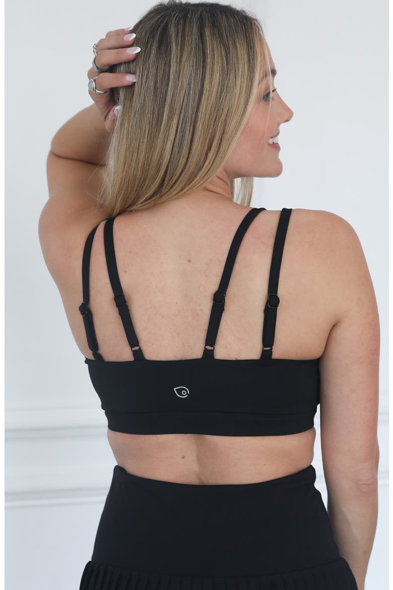 Emily Medium Support Nursing and Pumping Sports Bra, Alternate, color, Black