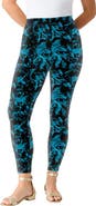 Roaman's Plus Size Essential Stretch Ankle Length Pull On Legging