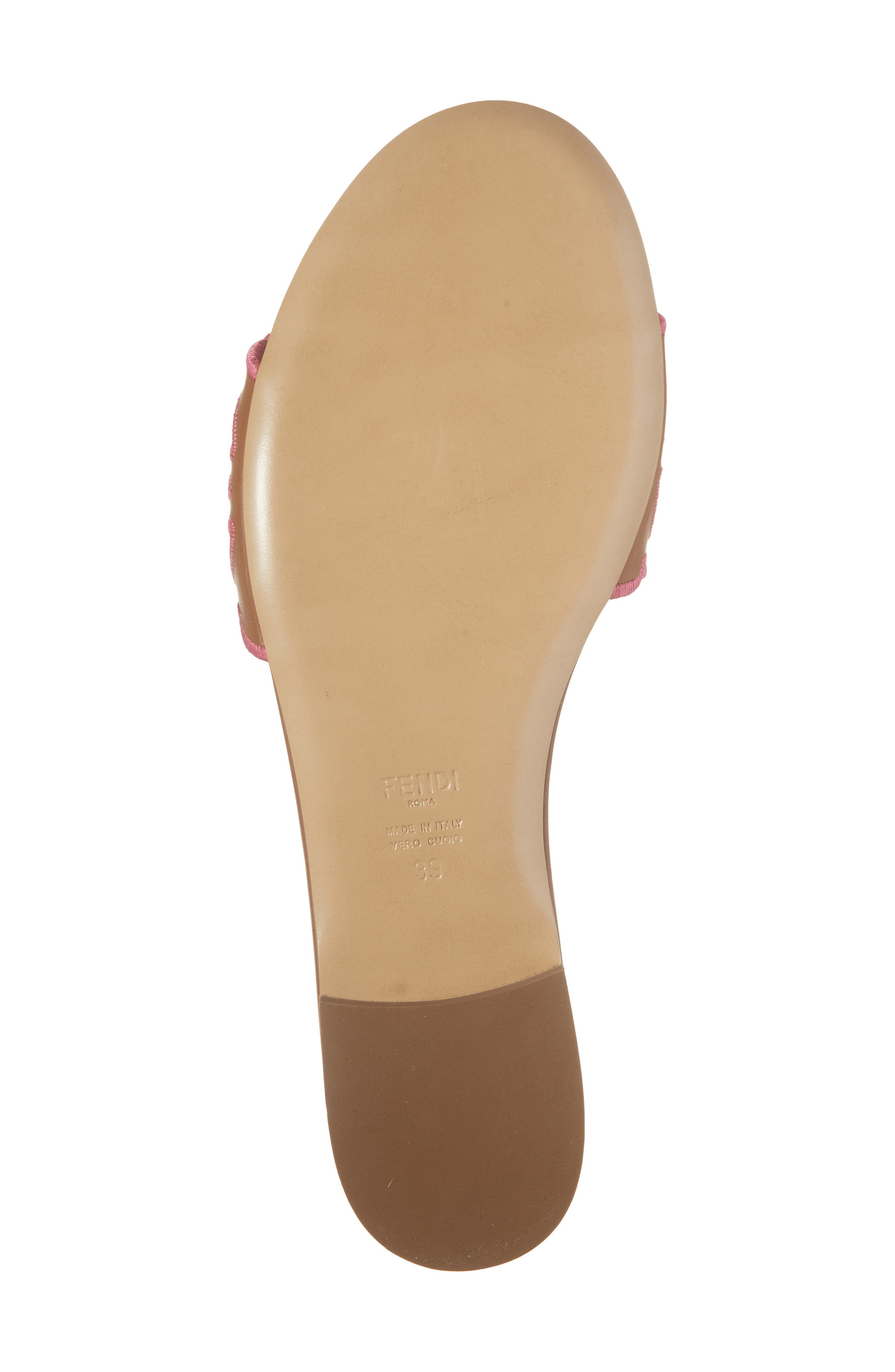 Fendi Baguette Slide Sandal, Alternate, color, F1vp2 Sellier Surfinia