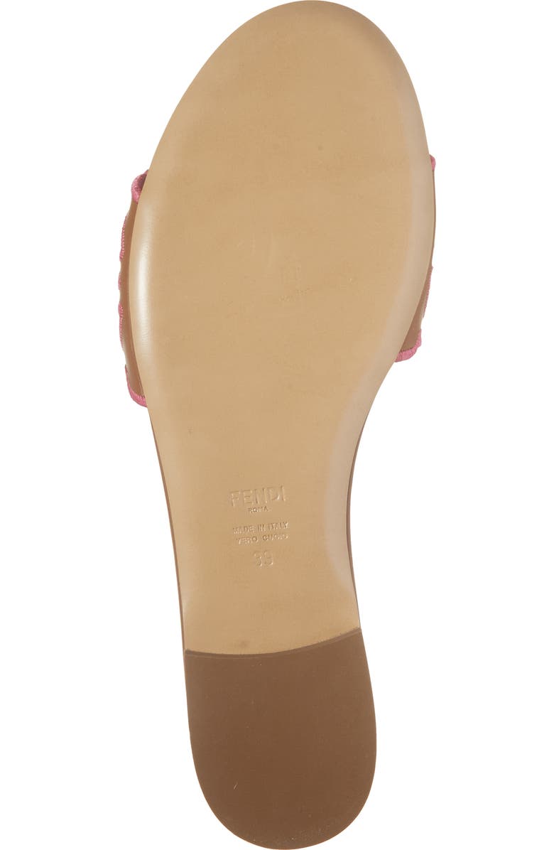 Fendi Baguette Slide Sandal, Alternate, color, F1vp2 Sellier Surfinia