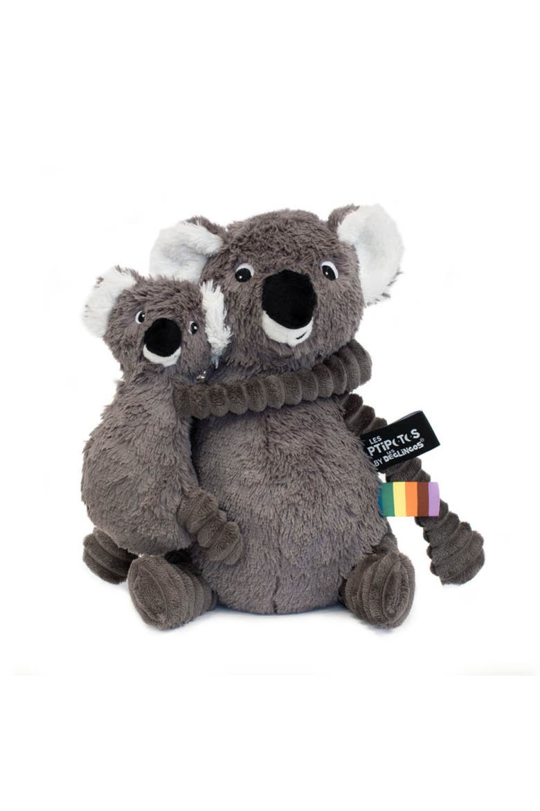 Koala Mom & Her Baby - Secret Keeper Plush Toy, Eco-Friendly, Soft & Washable, Alternate, color, Grey