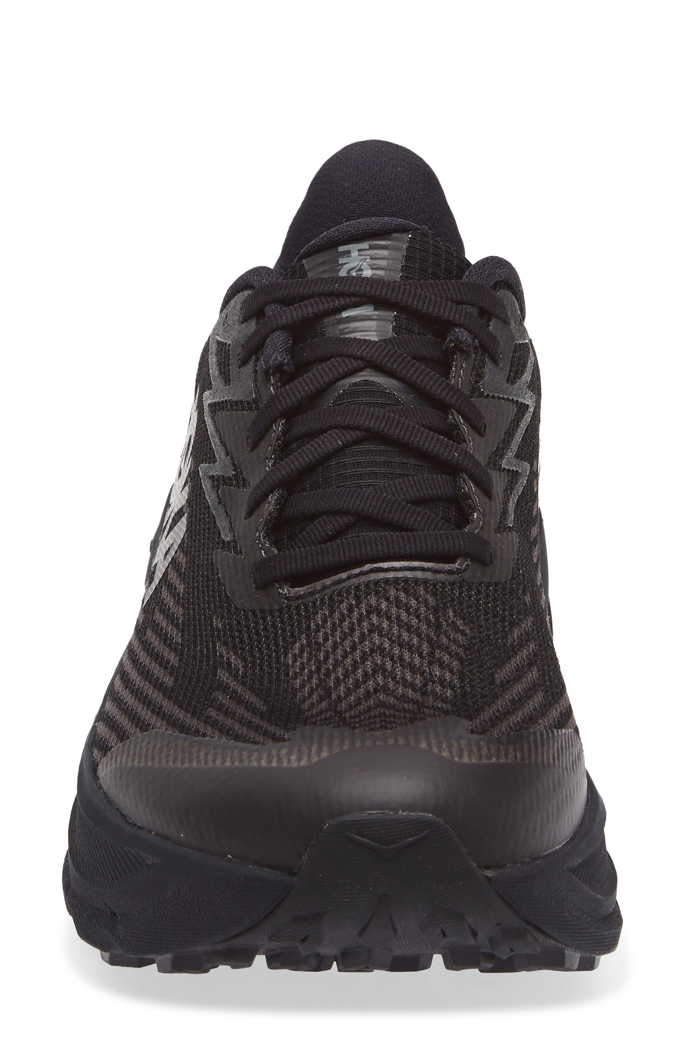 HOKA Challenger 8 GTX Gore-Tex<sup>®</sup> Waterproof Trail Running Shoe, Alternate, color, Black / Carbon Black