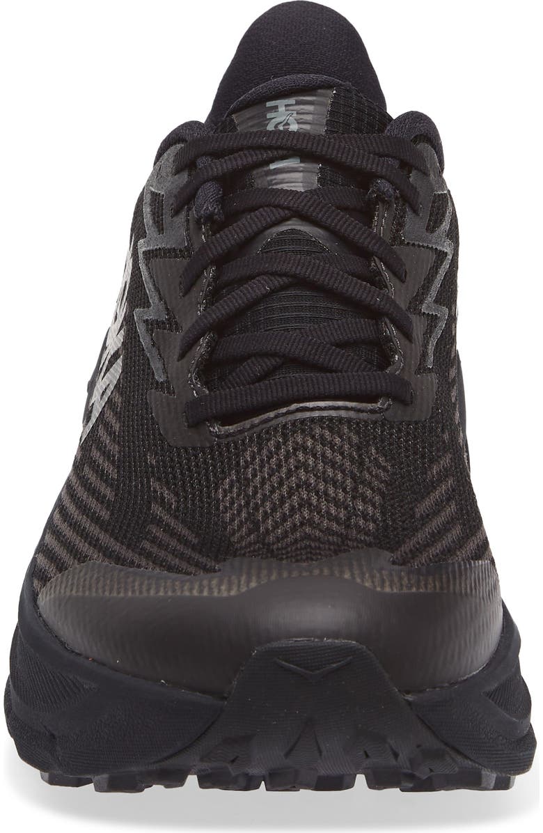 HOKA Challenger 8 GTX Gore-Tex<sup>®</sup> Waterproof Trail Running Shoe, Alternate, color, Black / Carbon Black