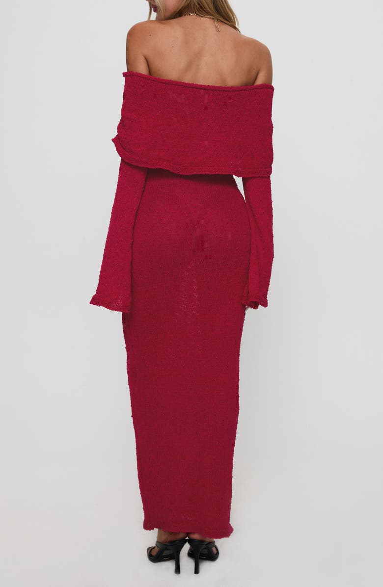 Princess Polly Aleyah Off the Shoulder Long Sleeve Sweater Dress, Alternate, color,