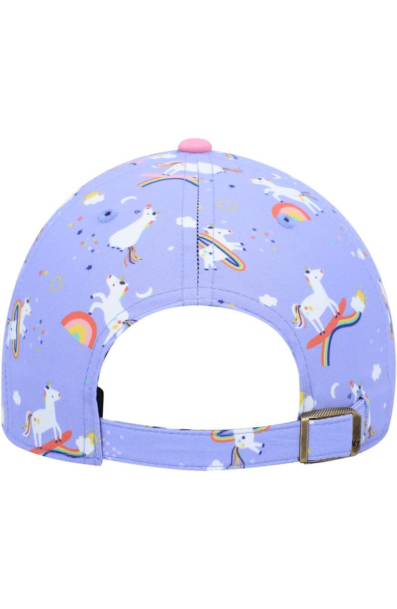 '47 Girls Preschool '47 Purple Philadelphia Eagles Unicorn Clean Up Adjustable Hat, Alternate, color, Purple