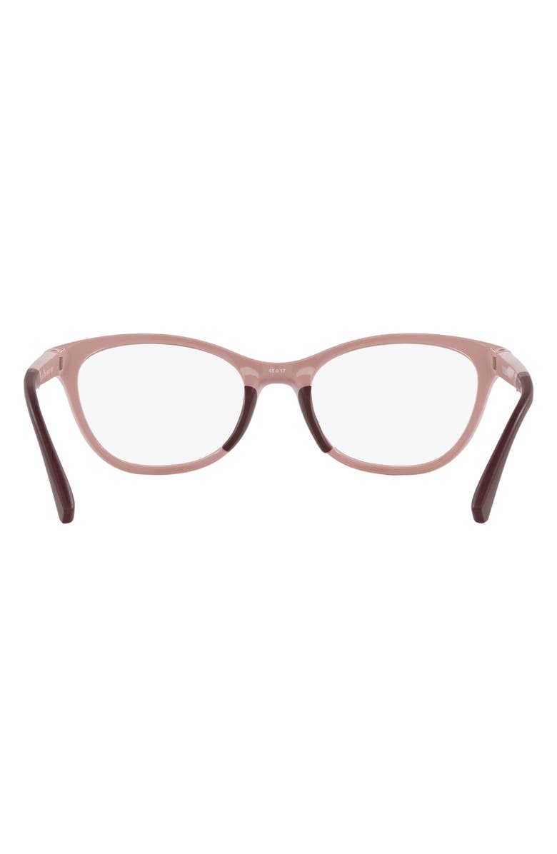 Emporio Armani Kids' 46mm Cat Eye Optical Glasses, Alternate, color, Shiny Pink / Demo Lens