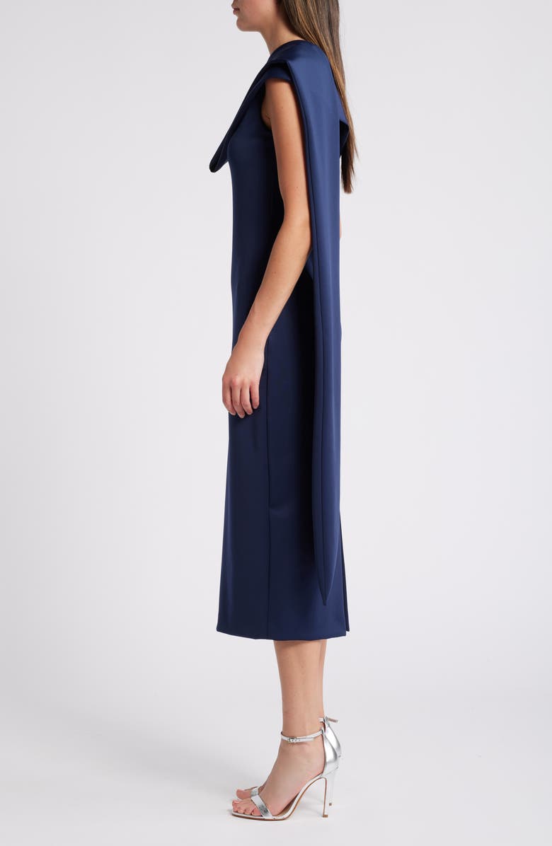 Black Halo Dolores One-Shoulder Satin Cocktail Dress, Alternate, color,