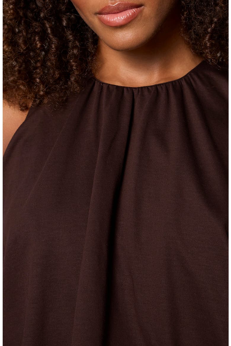 Retreat Bubble Tank Top, Alternate, color, RICH SOIL BROWN