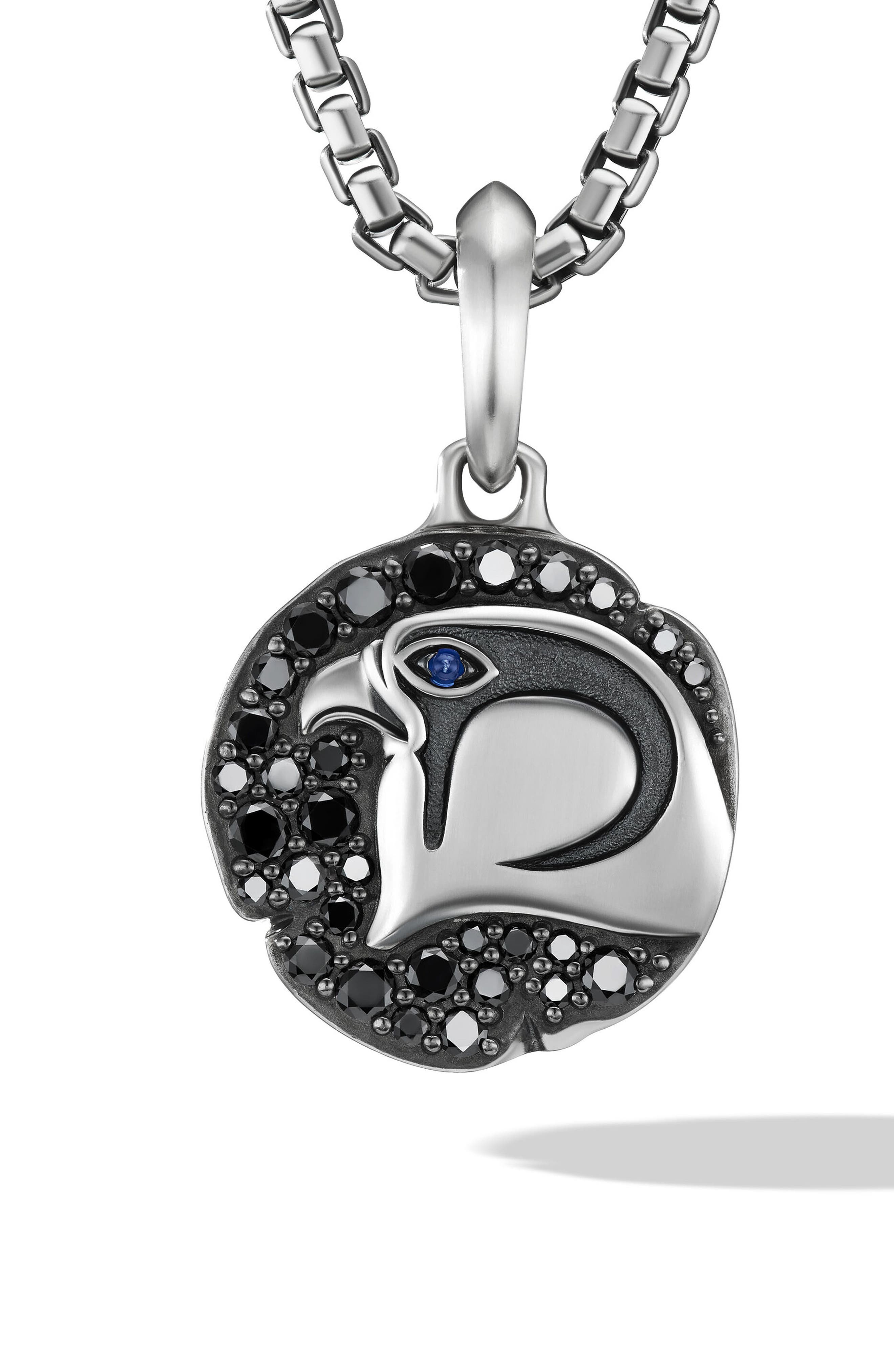 David Yurman Cairo Falcon Amulet with Sapphire & Pavé Black Diamonds ...