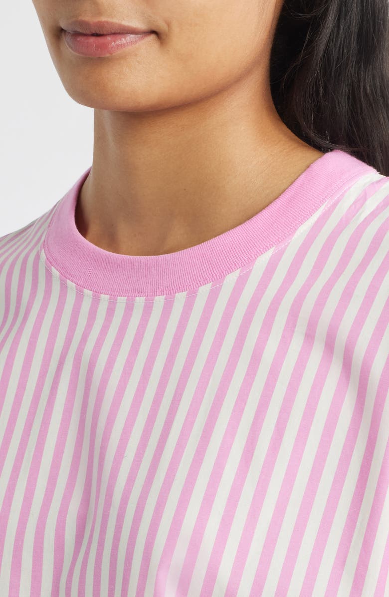 Nike Sportswear Stripe Cotton Poplin Shirt, Alternate, color, Playful Pink/ Sail/ Sail