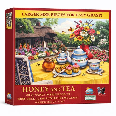 Honey and  Tea 1000 piece Jigsaw Puzzle for Adults Large Pieces