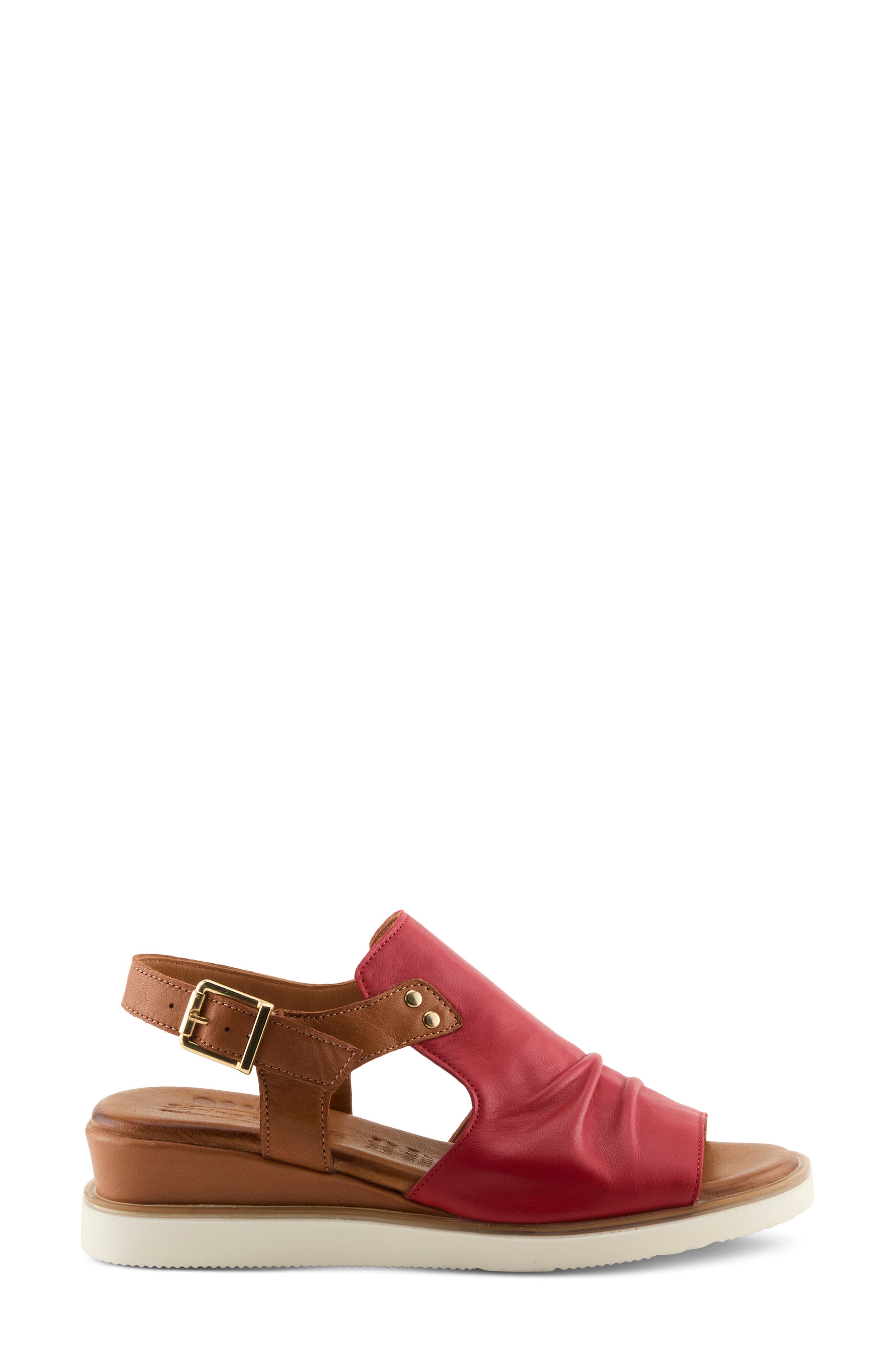 Locals Ankle Strap Slide Sandal, Alternate, color, RED MULTI