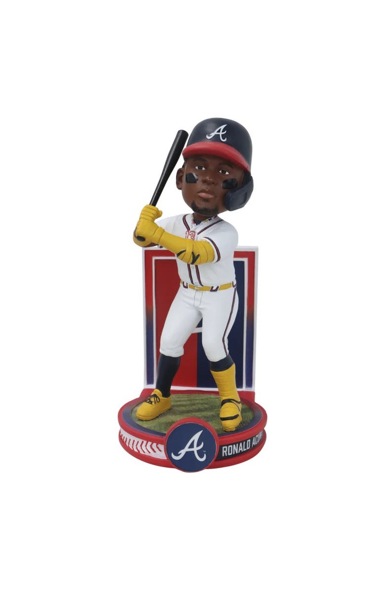 FOCO Ronald Acuna Jr. (Atlanta Braves) Banner Series MLB Bobblehead, Main, color, Multi-Color