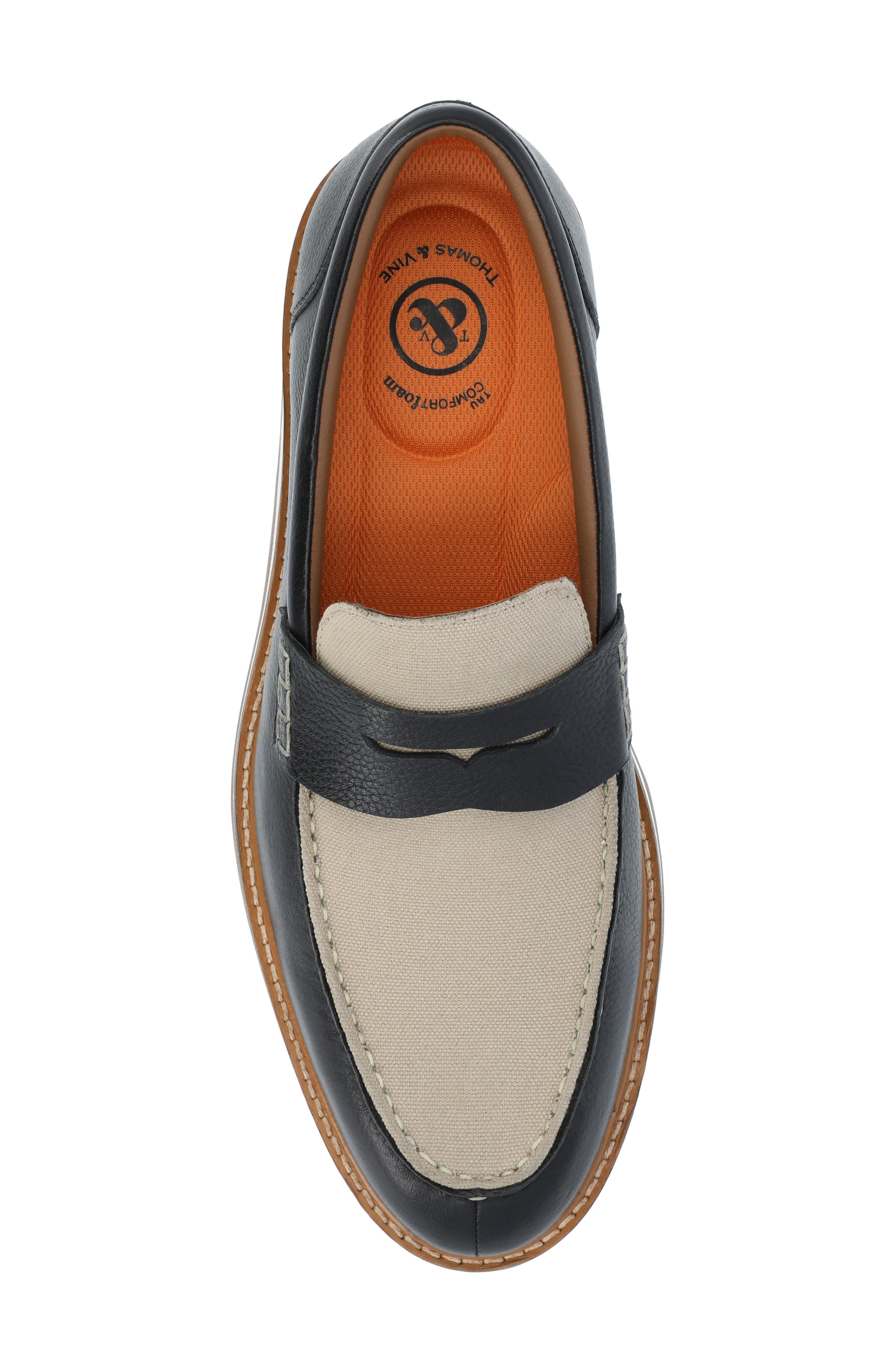 Thomas & Vine Kaufman Moc Toe Penny Loafer, Alternate, color, 