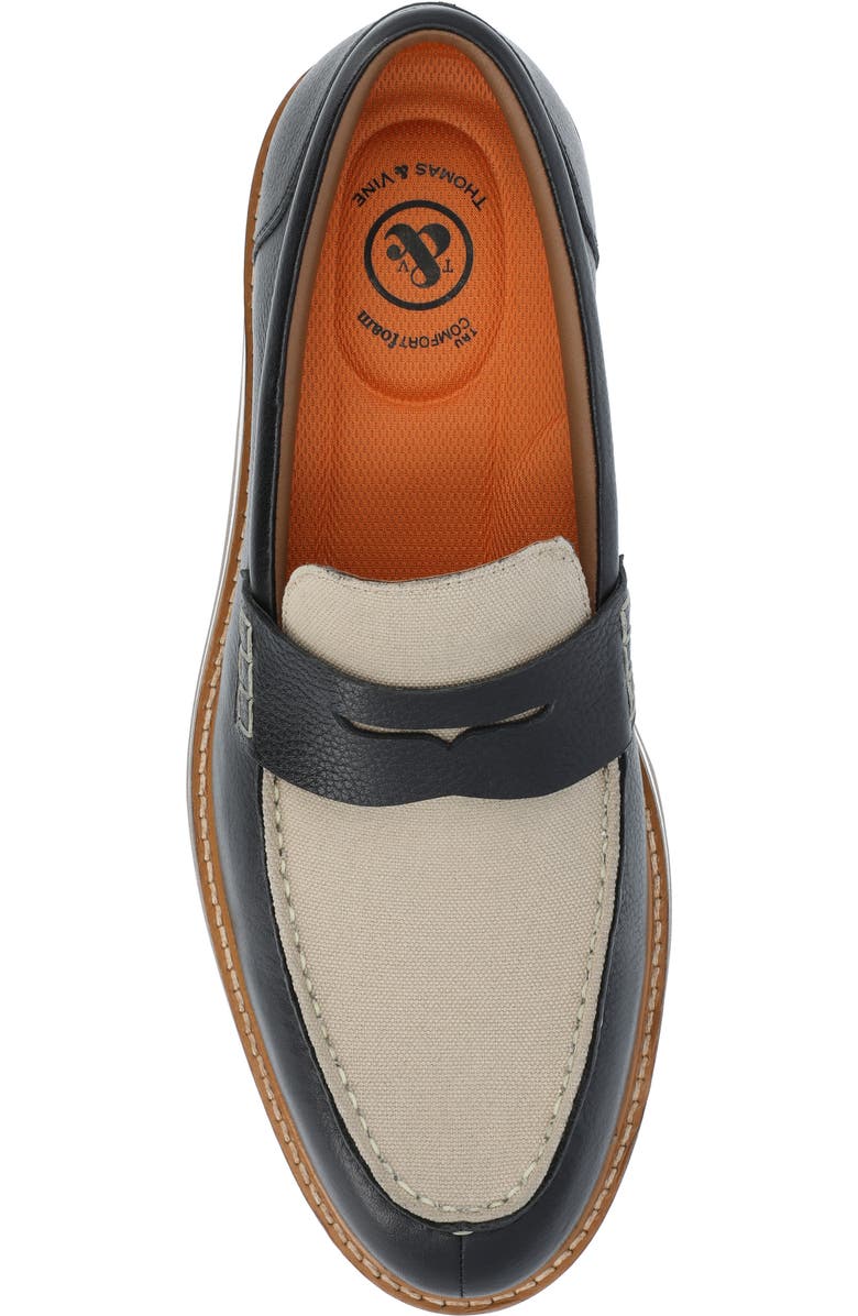 Thomas & Vine Kaufman Moc Toe Penny Loafer, Alternate, color,