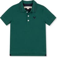 Hope & Henry Kids' Organic Short Sleeve Knit Pique Polo Shirt