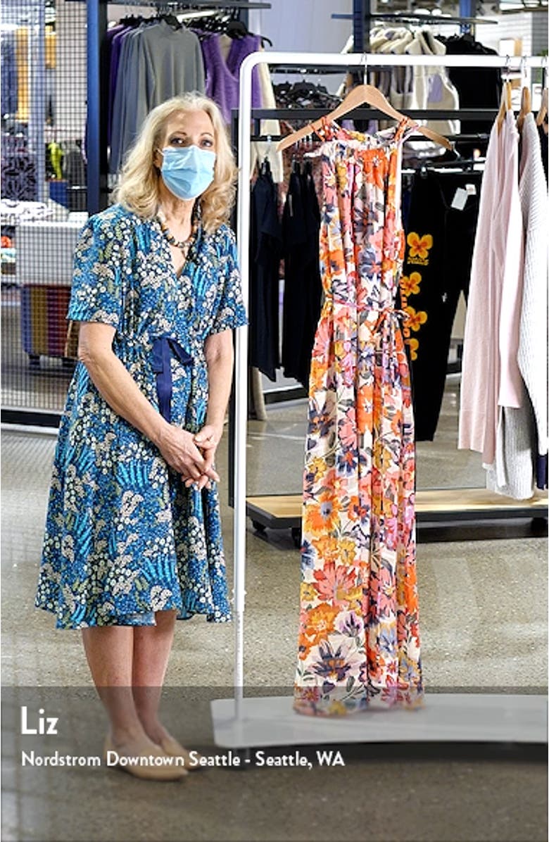 Floral Halter Neck Dress, sales video thumbnail