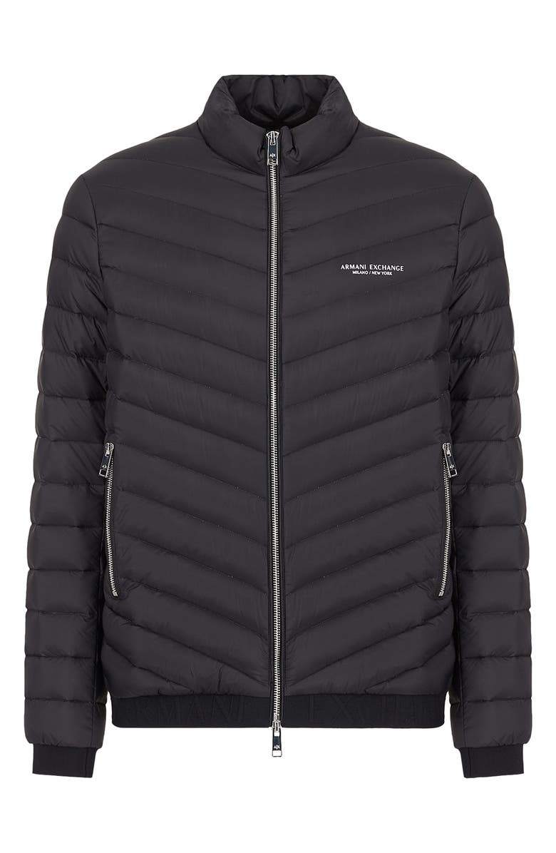 Armani Exchange Packable Down Puffer Jacket, Alternate, color, 
