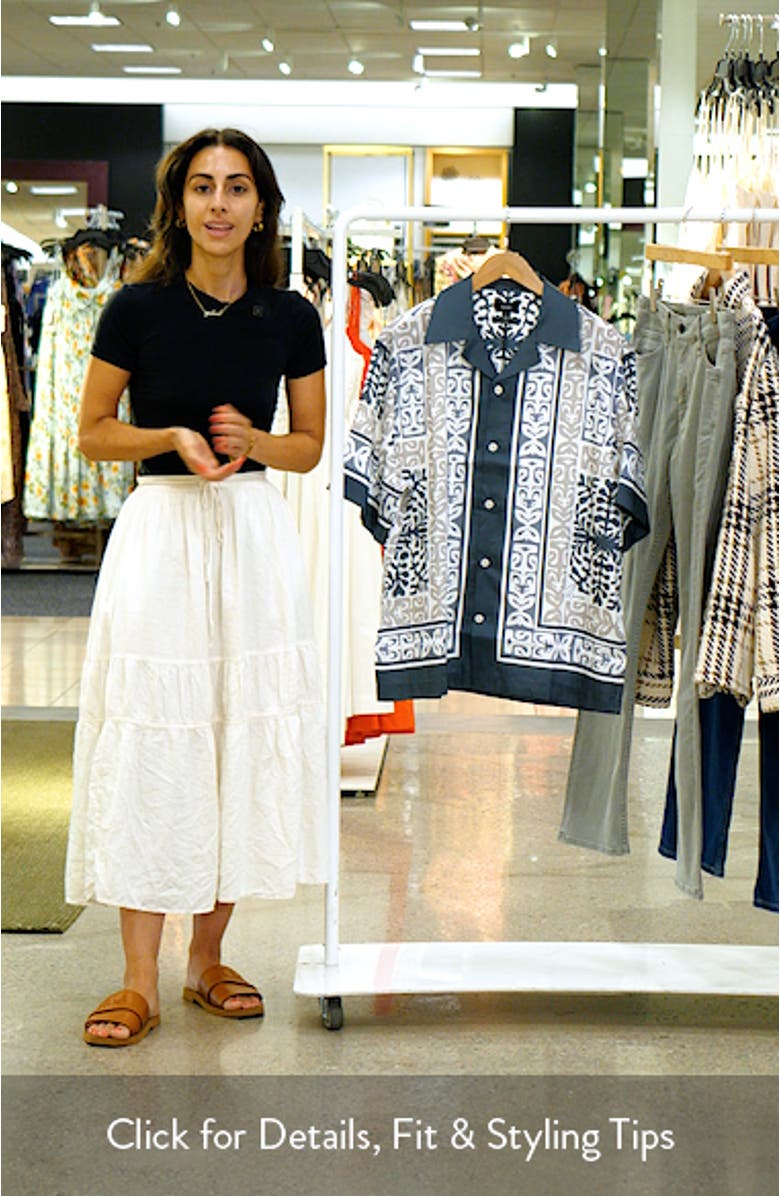 Momoa Satin Camp Shirt, sales video thumbnail