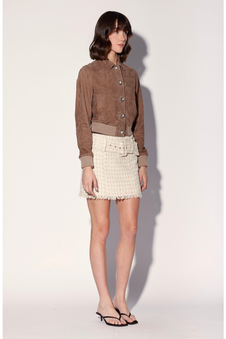Katherine Jacket, Alternate, color, Brown Taupe Suede