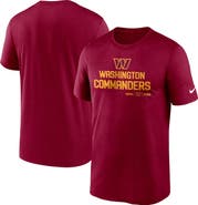 Nike Men's Nike Burgundy Washington Commanders Legend Community Performance T-Shirt