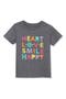 selected Heart Happy Charcoal Heather