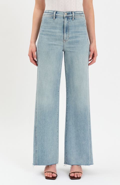 Far Out High Waist Wide Leg Jeans (Hot Streak)