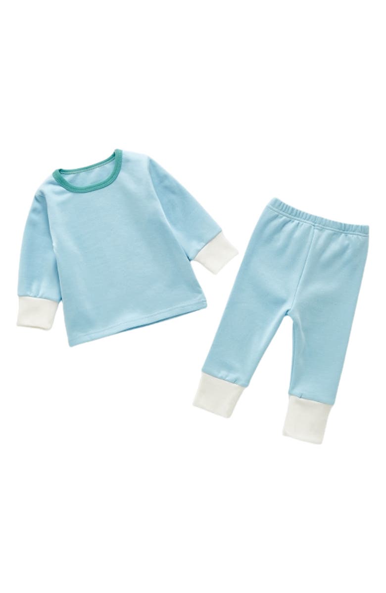 Ashmi & Co. Sammie Cotton Sweatshirt & Pants Set, Main, color, Blue