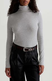 AG Chels Ribbed Turtleneck Sweater