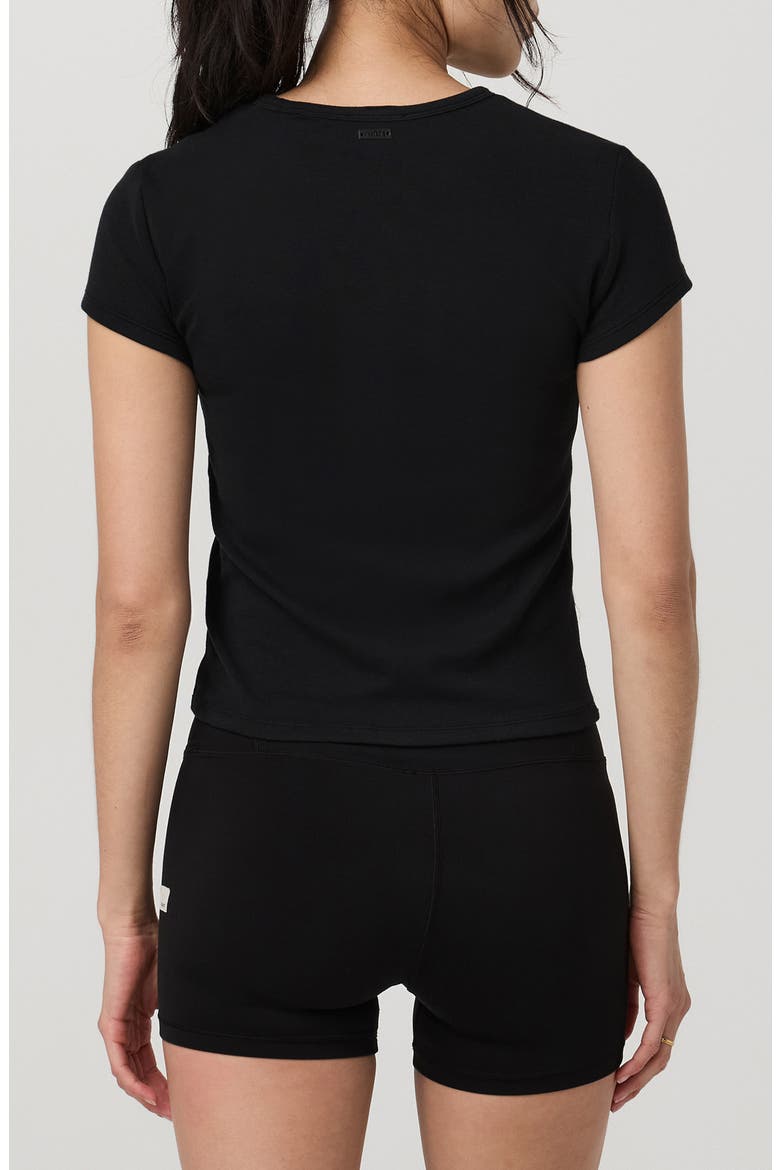 Everyday Cotton Stretch T-Shirt, Alternate, color, BLACK