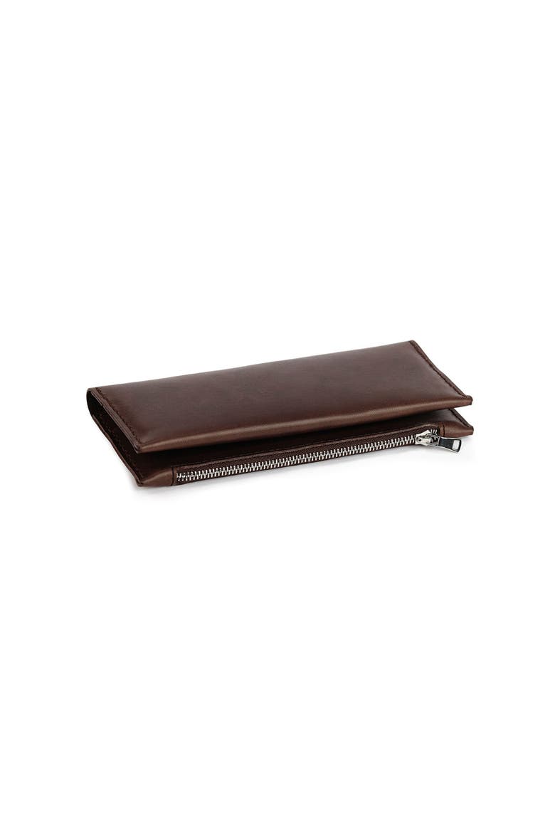 Long Zipper Wallet, Main, color, MALBEC