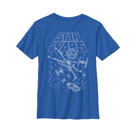 Boy's Star Wars Star Ship Meeting  Graphic T-Shirt
