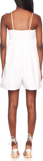 Sleeveless Cotton Poplin Romper