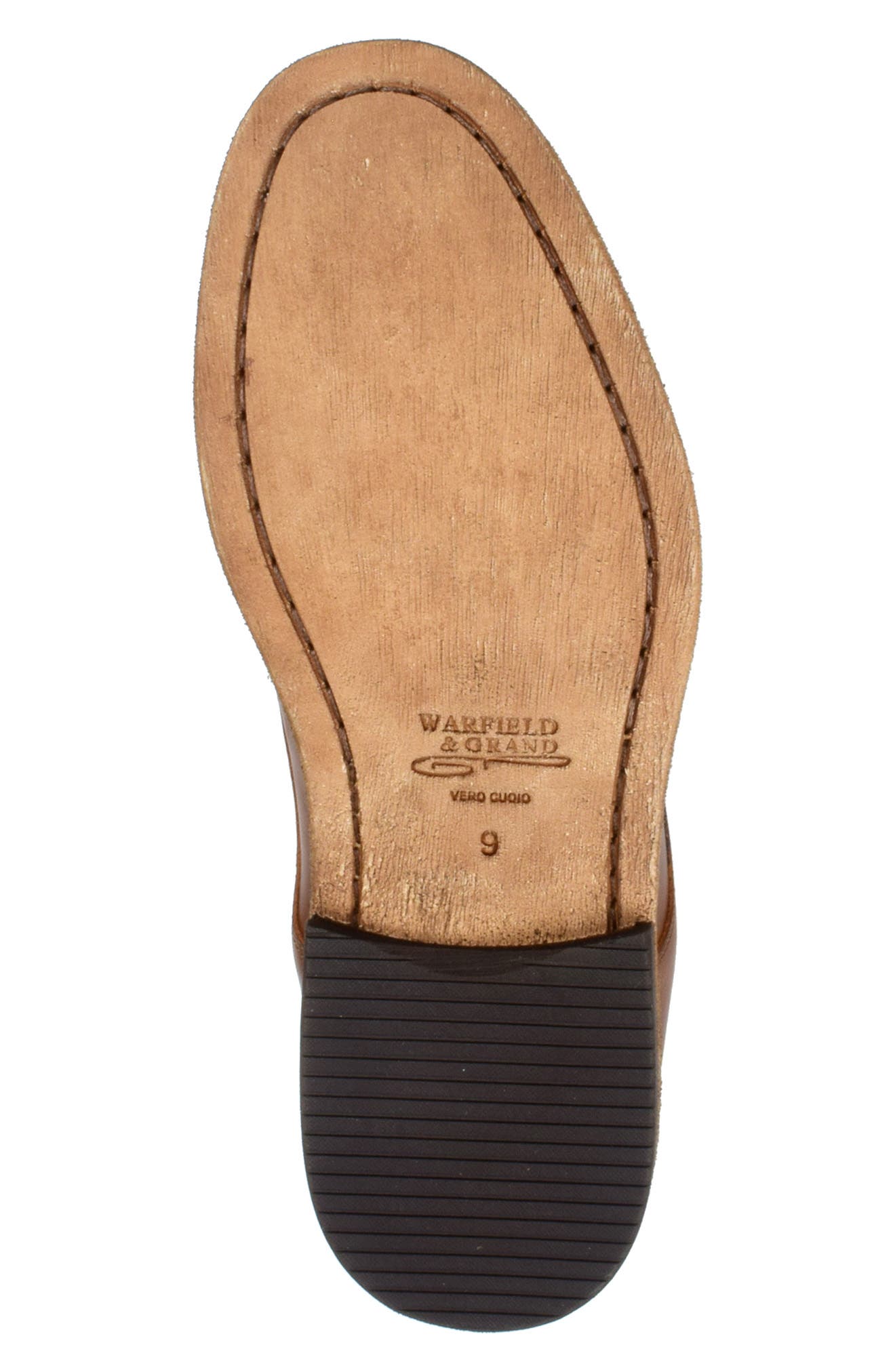 Warfield & Grand Clement Cap Toe Derby, Alternate, color, Cognac