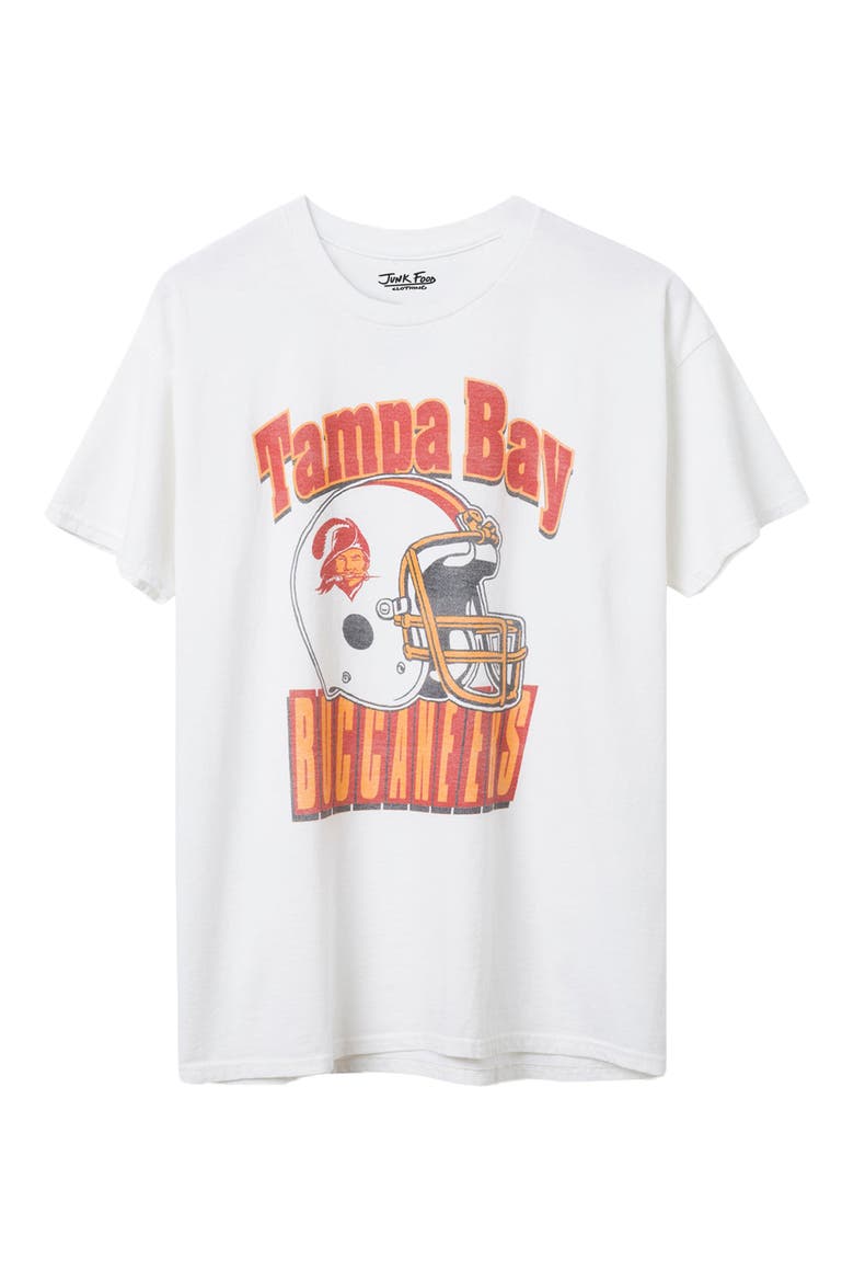 Tampa Bay Buccaneers Throwback Helmet Cotton Graphic T-Shirt, Main, color, WHITE