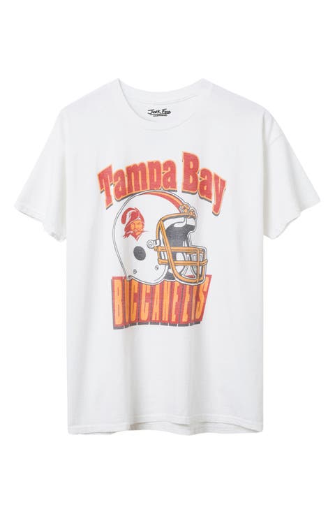 Tampa Bay Buccaneers Throwback Helmet Cotton Graphic T-Shirt