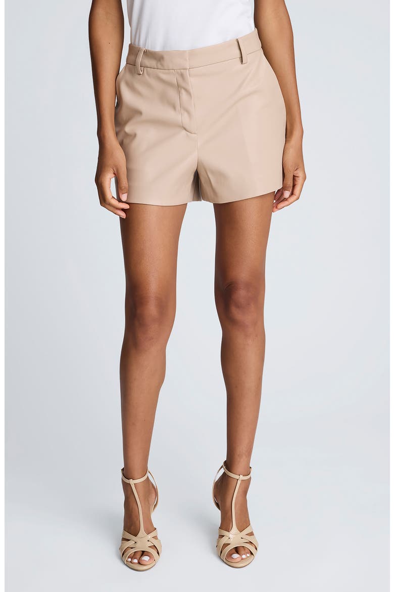 Faux Leather Shorts, Main, color, BUTTERNUT