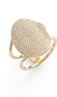 EF Collection Jumbo Oval Pavé Diamond Ring