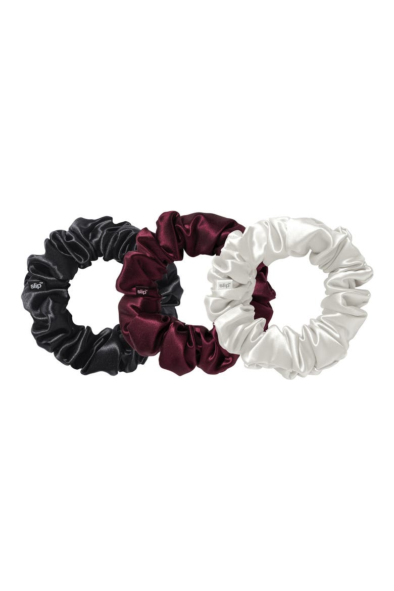 Pure Silk Large Scrunchie Set, Alternate, color, SUGAR PLUM
