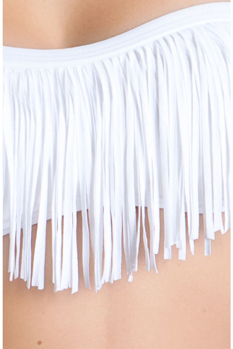 L Space 'Fringe Dolly' Bikini Top, Alternate, color, WHITE