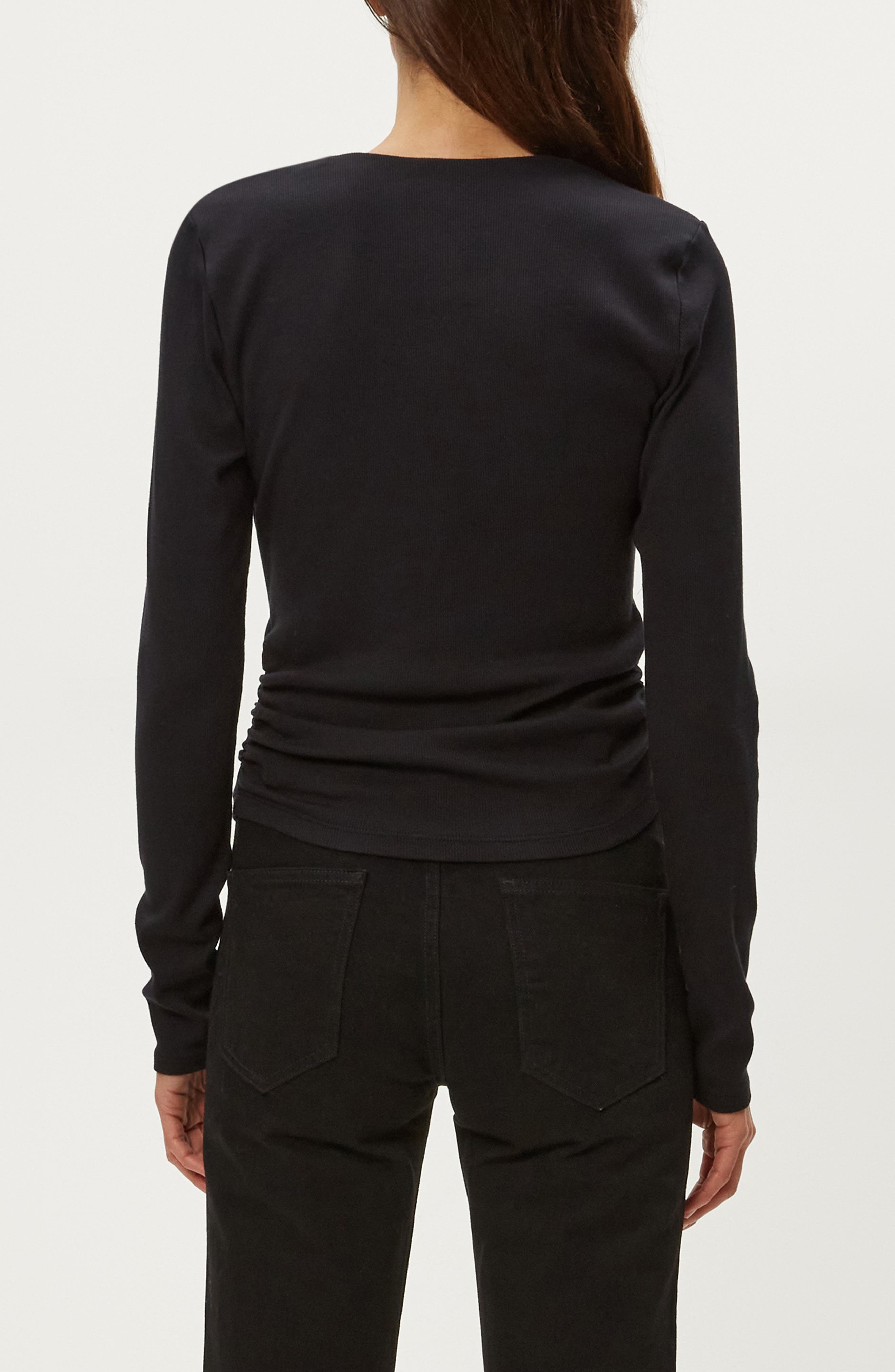 Michael Stars Sarah Long Sleeve Square Neck T-Shirt (Women) | Nordstromrack