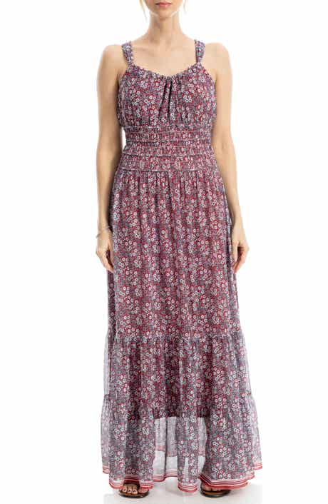 MAX STUDIO Halter Tiered Maxi Dress